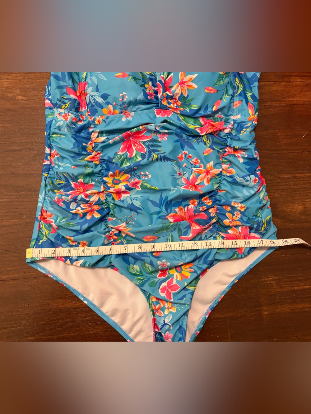 Women’s Floral Plus Size One Piece - Picture 4 of 7
